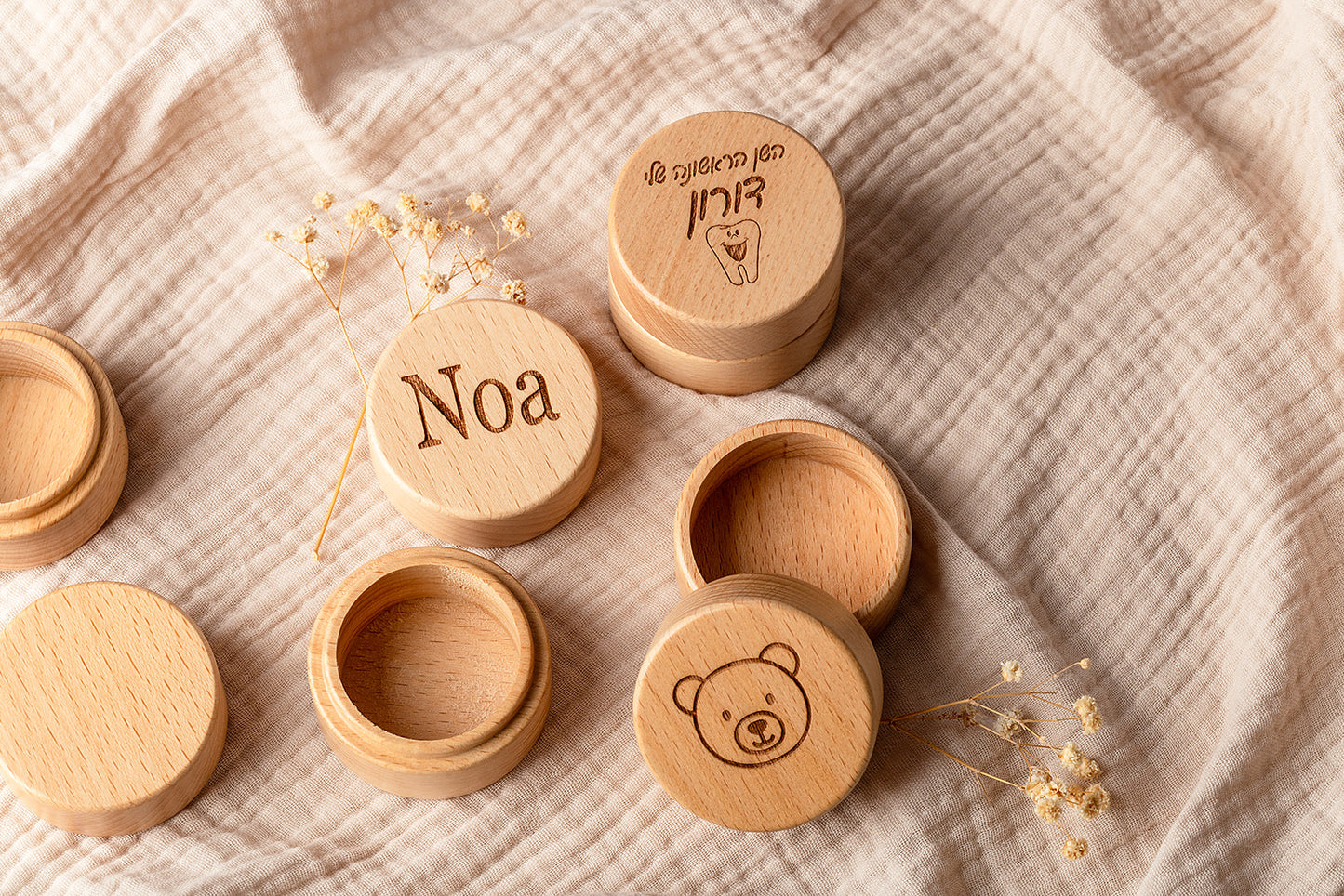 קופסת עץ אישית למזכרות