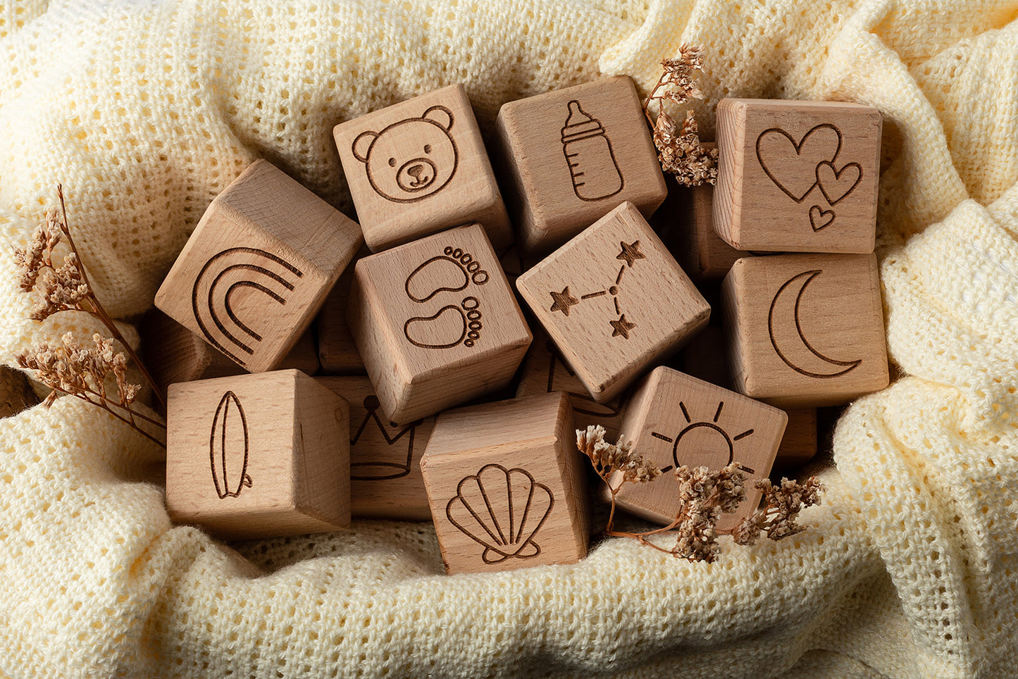 קוביות איורים בהתאמה אישית